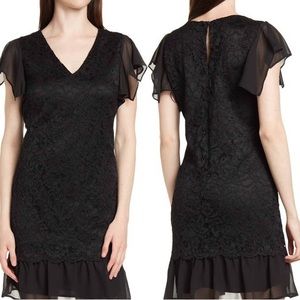 Sam Edelman Women's Tiered Lace Dress - Black NWT **